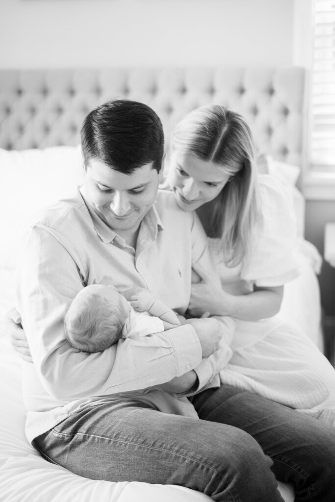 A family in their home- Richmond, Virginia Newborn Photographer