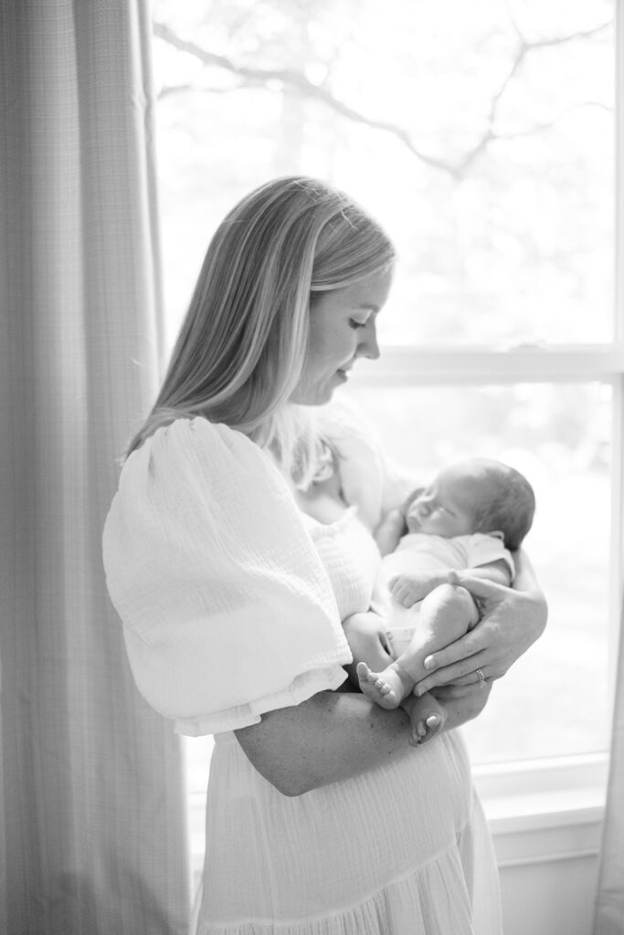 Mother and baby photo by a Richmond Newborn Photographer